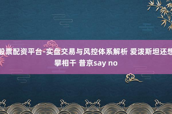 股票配资平台-实盘交易与风控体系解析 爱泼斯坦还想攀相干 普京say no