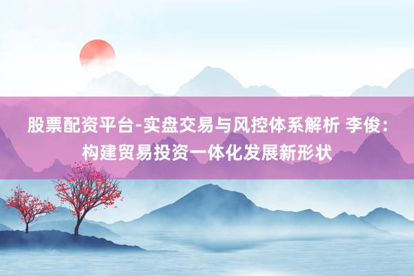 股票配资平台-实盘交易与风控体系解析 李俊：构建贸易投资一体化发展新形状