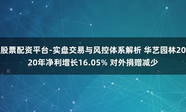 股票配资平台-实盘交易与风控体系解析 华艺园林2020年净利增长16.05% 对外捐赠减少